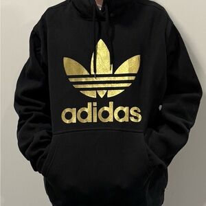 ADIDAS men’s hoodie with gold logo